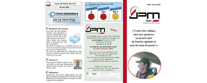 JPM NEWS Février