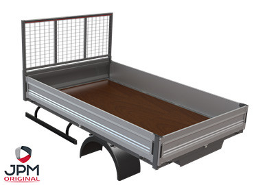 Aluminium dropside, wood platform