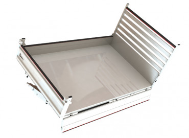 Driezijdige bedrijfskipper in aluminium