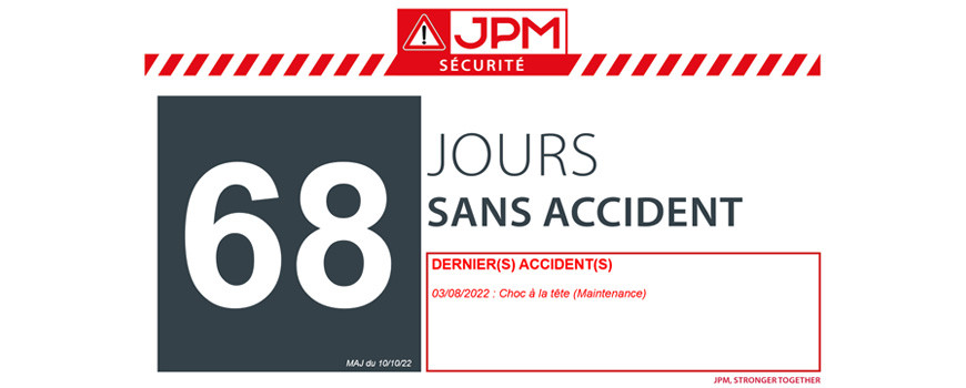NOMBRE DE JOURS SANS ACCIDENT