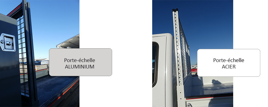 COMMENT DIFFERENCIER UN PORTE-ECHELLE GRILLAGE ACIER D’UN ALU ?