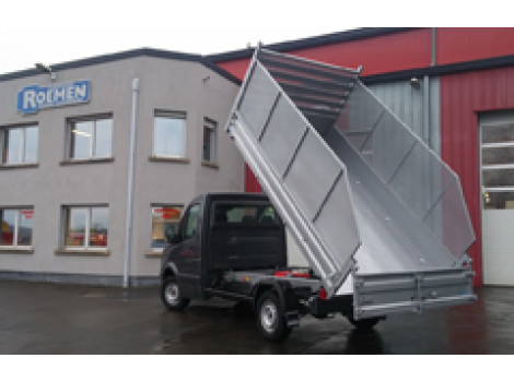 Benne aluminium JPM rehausses pan coupé