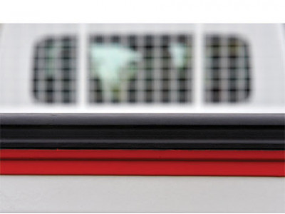 Bescherming achterdeur in aluminium